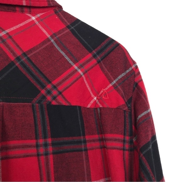 ALPINE DESIGN Red Black Plaid Button Up Flannel Shirt XL - Picture 6 of 9